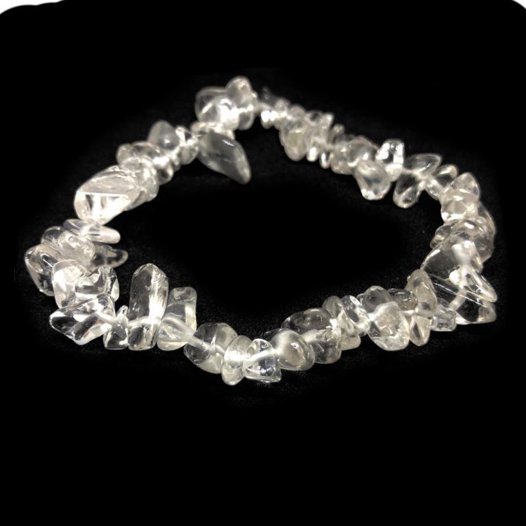 Minerální náramek Křišťál - chips