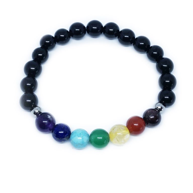 Minerální náramek ČAKRY ONYX LESK - žena