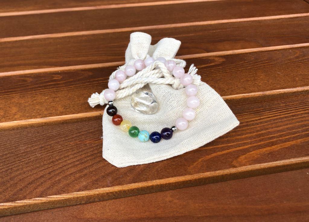 Minerální náramek ČAKRY RŮŽENÍN - žena