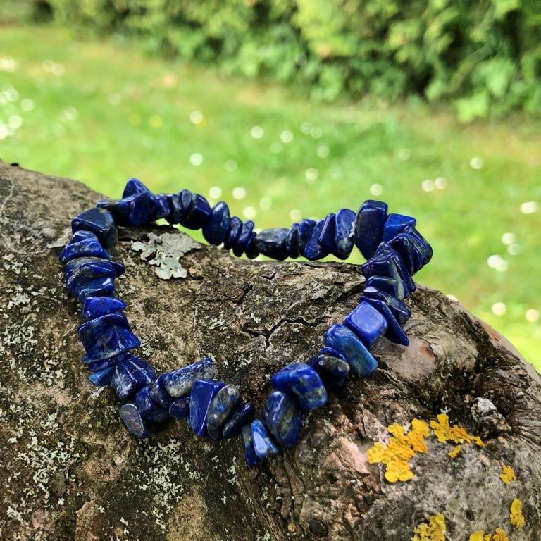 Minerální náramek Lapis Lazuli (Lazurit) chips