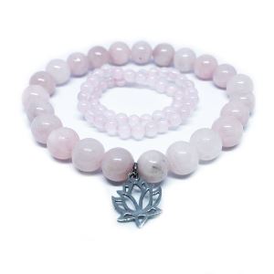 Minerální náramky - RŮŽENÍN DUO