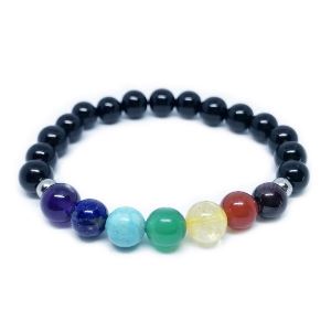 Minerální náramek ČAKRY ONYX LESK