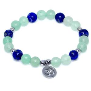 Minerální náramek avanturín, lapis lazuli - LADOŇKA