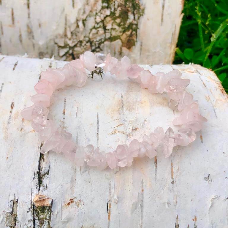 Minerální náramek Růženín - chips