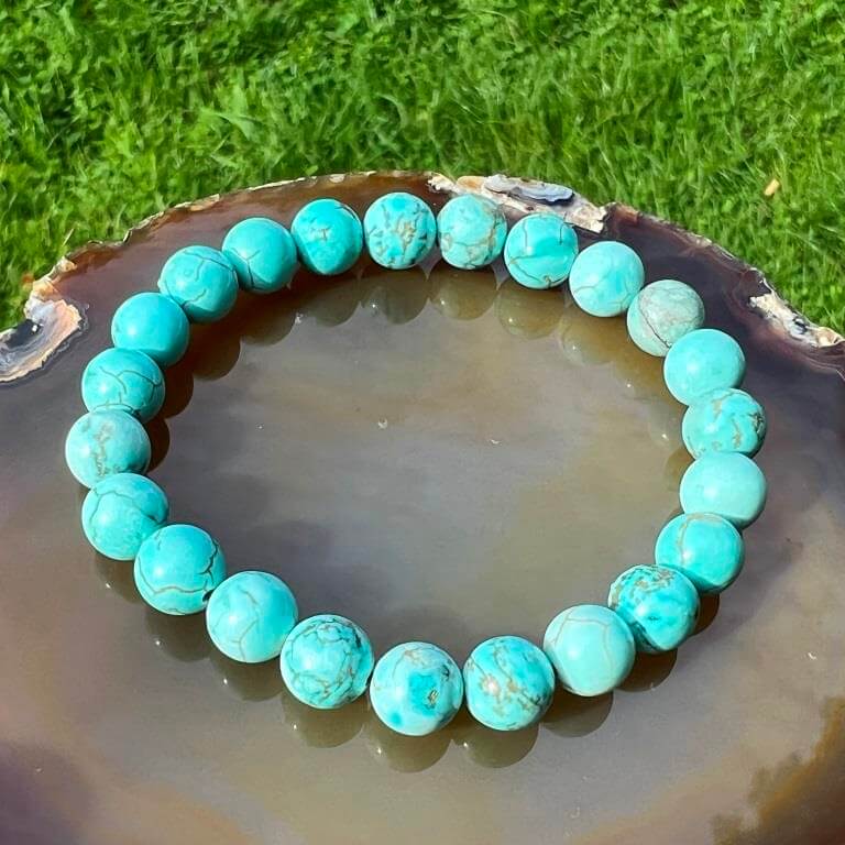 Minerální náramek - TYRKYS