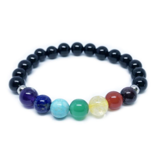 Minerální náramek ČAKRY ONYX LESK